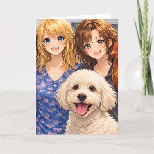 Friends Make Life Brighter Greeting Card カード (正面)