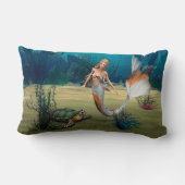 Friends Mermaid und Turtle ランバークッション (裏面)