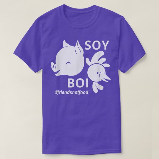 Friends Not Food  Soy Boy Tofu  Funny Vegan Vegeta Tシャツ (デザイン正面)