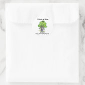Friends of Arbor Dayステッカー ラウンドシール (バッグ)