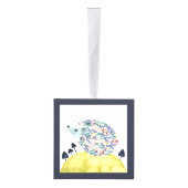 Friends of Clementine |フォークアートヘッジホッグ キューブオーナメント (右)