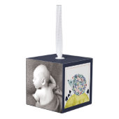 Friends of Clementine |フォークアートヘッジホッグ キューブオーナメント (裏面アングル)