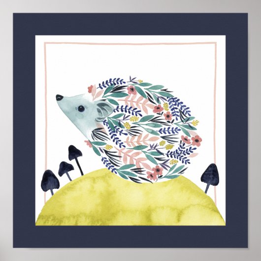 Friends of Clementine |フォークアートヘッジホッグ ポスター (正面)