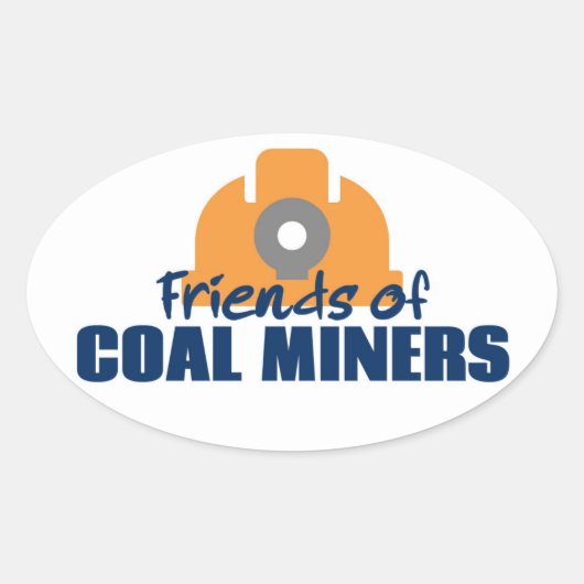 Friends of Coal Miners 楕円形シール (正面)