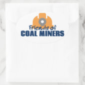 Friends of Coal Miners 楕円形シール (バッグ)