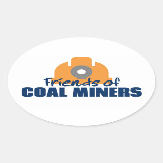 Friends of Coal Miners 楕円形シール