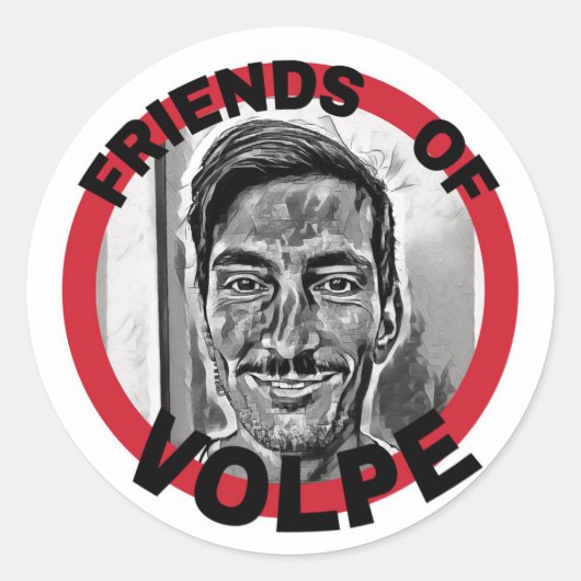 Friends Of Volpe Stickers ラウンドシール (正面)