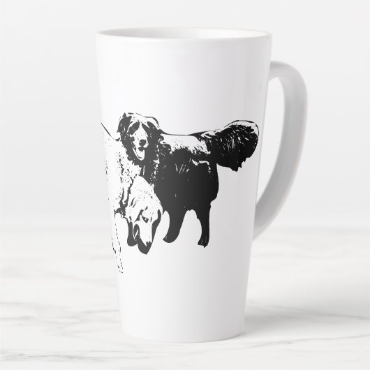 Friends on the Leafy Path カフェラテマグ (右アングル)