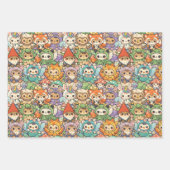 Friends Parade | Cute Animal Wrapping Paper Sheets ラッピングペーパーシート (正面)