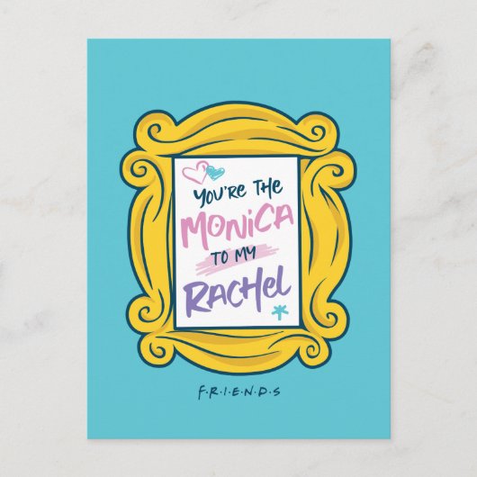 FRIENDS™ Peephole あなたはモニカからレイチェル インビテーションポストカード (正面)