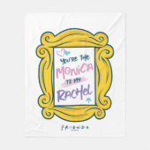 FRIENDS™ Peephole あなたはモニカからレイチェル フリースブランケット (正面)