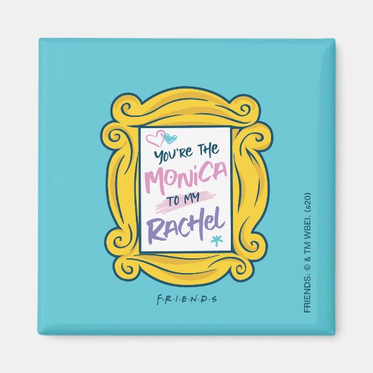 FRIENDS™ Peephole あなたはモニカからレイチェル マグネット (正面)