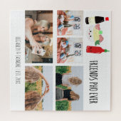 Friends Pho Ever Kawaii Photo Collage Custom ジグソーパズル (横)