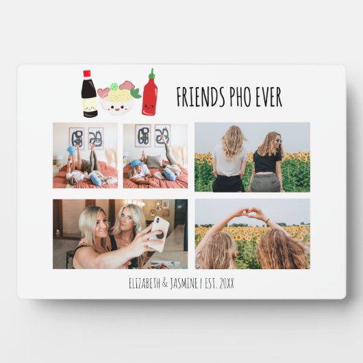 Friends Pho Ever Kawaii Photo Collage Custom フォトプラーク (正面)