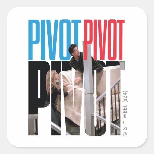 FRIENDS™ | PIVOT PIVOT PIVOT 引用 スクエアシール (正面)