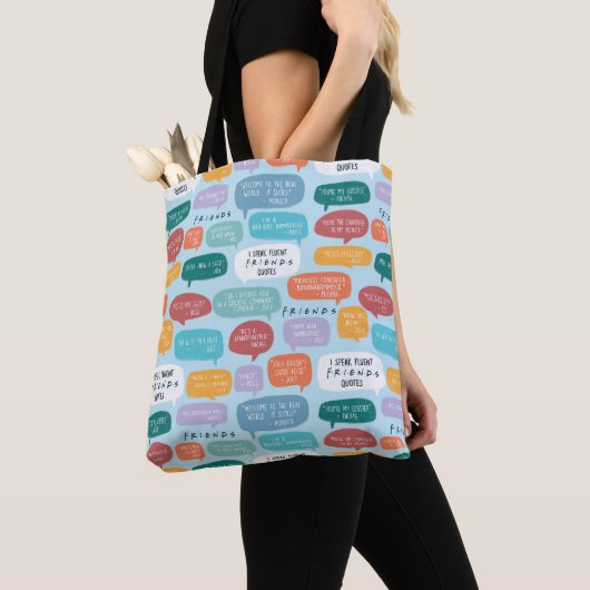 FRIENDS™ Quote Pattern トートバッグ (クローズアップ)