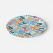 FRIENDS™ Quote Pattern ペーパープレート (アングル)