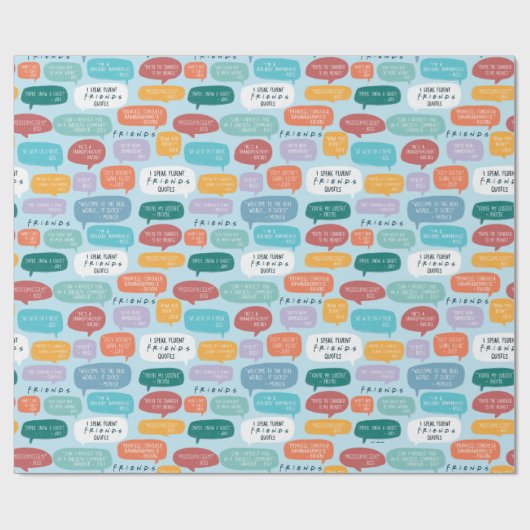 FRIENDS™ Quote Pattern ラッピングペーパー (フラット)