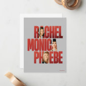 FRIENDS™ | Rachel, Monica & Phoebe ノートカード (正面/裏面インサイチュ)