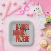 FRIENDS™ | Rachel, Monica & Phoebe ペーパープレート (パーティー)