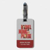 FRIENDS™ | Rachel, Monica & Phoebe ラゲッジタグ (裏面縦)