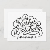 FRIENDS™ Script 2を見たい インビテーションポストカード (正面/裏面)