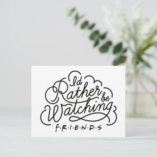 FRIENDS™ Script 2を見たい インビテーションポストカード (スタンド正面)