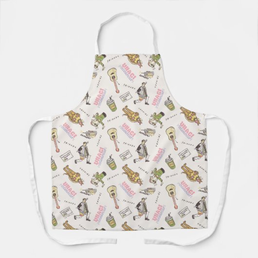 FRIENDS™ Tan Cartoon Pattern エプロン (正面)