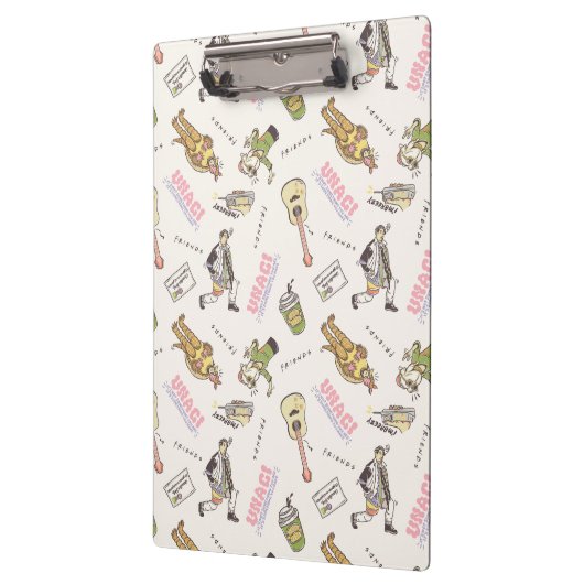 FRIENDS™ Tan Cartoon Pattern クリップボード (左)