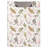 FRIENDS™ Tan Cartoon Pattern クリップボード (正面)