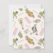 FRIENDS™ Tan Cartoon Pattern ノートカード (正面)