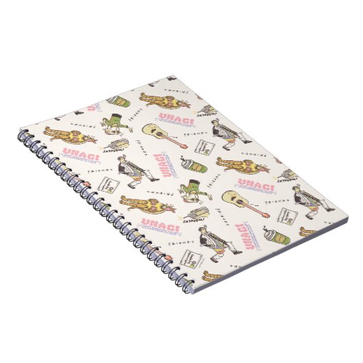 FRIENDS™ Tan Cartoon Pattern ノートブック (右側)