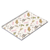 FRIENDS™ Tan Cartoon Pattern ノートブック (左側)