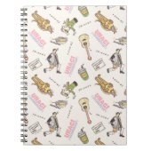 FRIENDS™ Tan Cartoon Pattern ノートブック (正面)