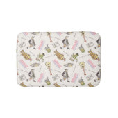 FRIENDS™ Tan Cartoon Pattern バスマット (正面)