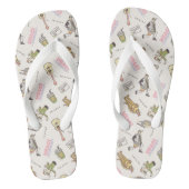 FRIENDS™ Tan Cartoon Pattern ビーチサンダル (フットベッド)