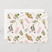 FRIENDS™ Tan Cartoon Pattern ポストカード (正面/裏面)