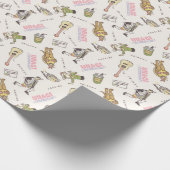 FRIENDS™ Tan Cartoon Pattern ラッピングペーパー (角)