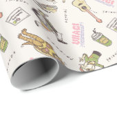 FRIENDS™ Tan Cartoon Pattern ラッピングペーパー (ロールコーナー)