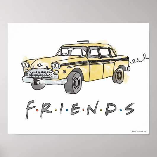 FRIENDS™ | Taxi Cab ポスター (正面)