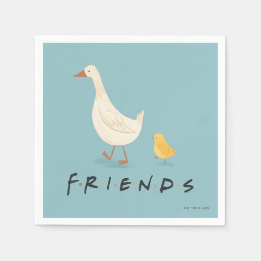 FRIENDS™ | The Chick and the Duck スタンダードカクテルナプキン (正面)