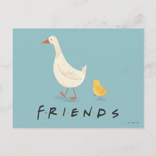 FRIENDS™ | The Chick and the Duck ポストカード (正面)