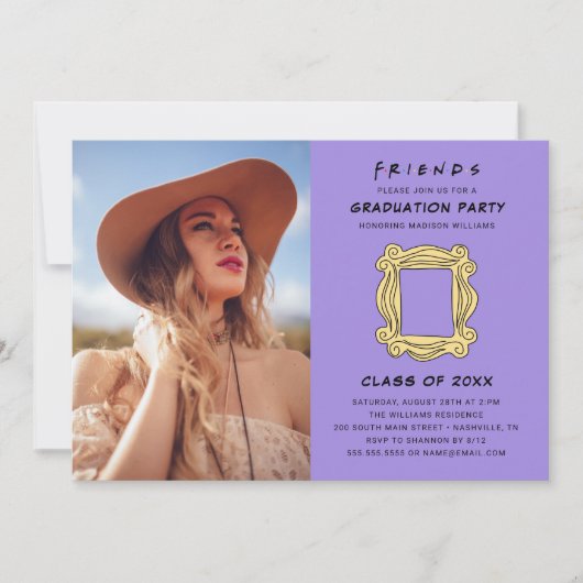 FRIENDS™ The One With the Graduation Party – 写真 招待状 (正面)