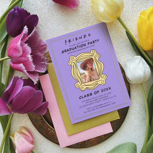 FRIENDS™ The One With the Graduation Party – 写真 招待状