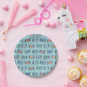 FRIENDS™ | The One With Video Tape Pattern ペーパープレート (パーティー)