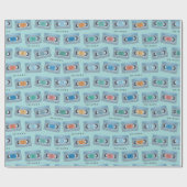 FRIENDS™ | The One With Video Tape Pattern ラッピングペーパー (フラット)