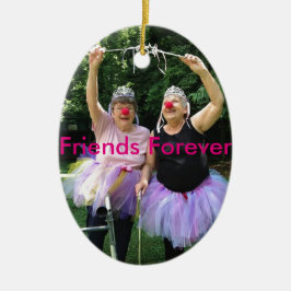 Friends + Tutus =おもしろい時間 セラミックオーナメント