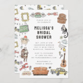 FRIENDS™ Water Color Iconsブライダルシャワー 招待状 (正面/裏面)