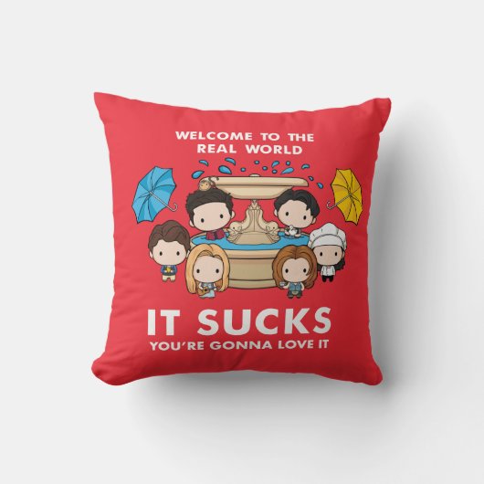 FRIENDS™ | Welcome to the Real World Chibi クッション (正面)