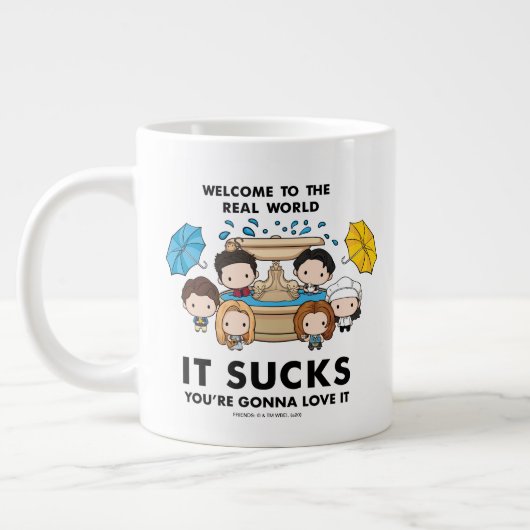 FRIENDS™ | Welcome to the Real World Chibi ジャンボコーヒーマグカップ (左)